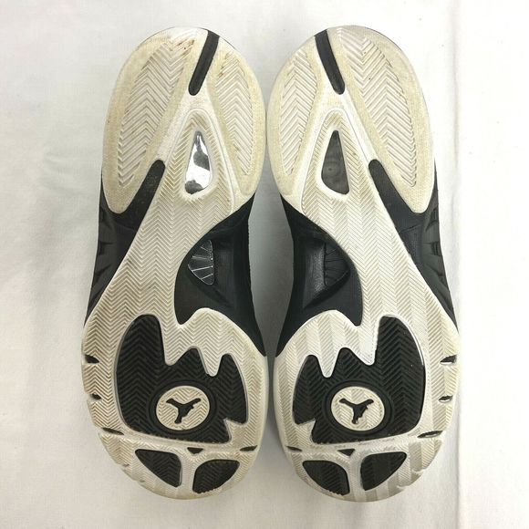 Nike Mens Air Jordan Size 9.5 New School Bred 2011 Basketball Shoes Black White - Picture 10 of 12